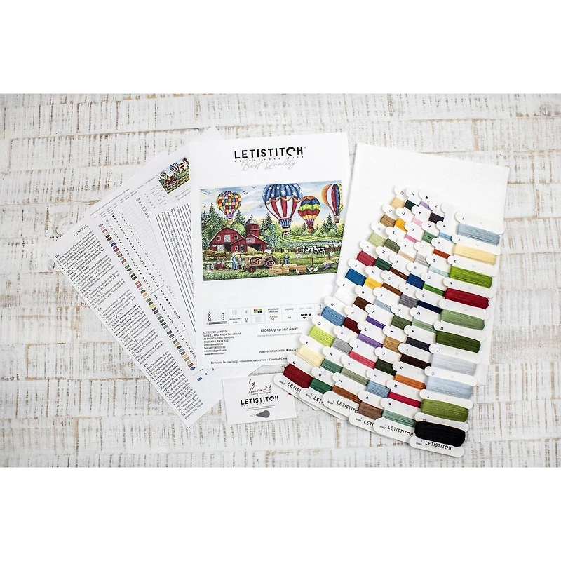 Letistitch Up Up and Away Counted Cross Stitch Kit