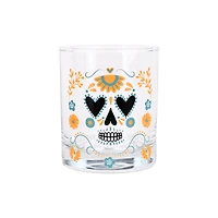 9oz. Day of the Dead Sugar Skull Whiskey Glass by Ashland®