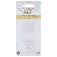 The Beadsmith® Assorted Silver Plated Crimp Tubes & Crimp Covers