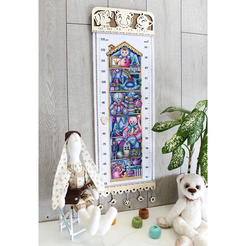 MP Studia Height Chart Toys Cross Stitch Kit