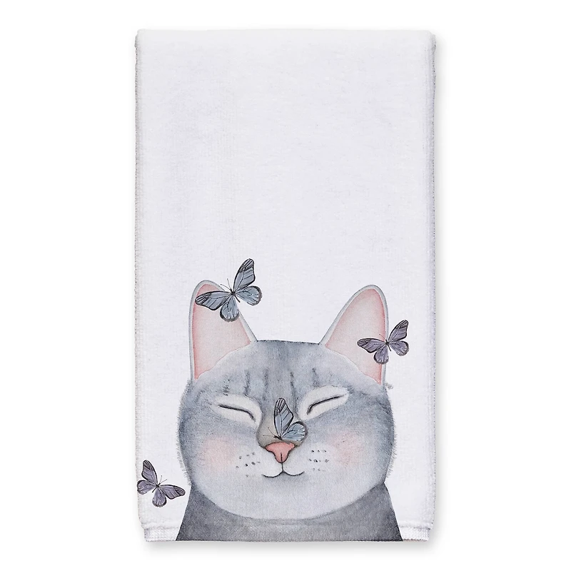 Cat with Butterflies 16" x 25" Towel Set