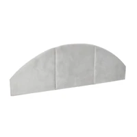 Hello Honey® NoSom Gray Upholstered Velvet Panel Arched Headboard