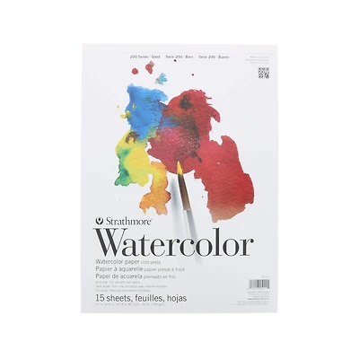 Strathmore® 200 Series Cold-Pressed Watercolor Paper Pad