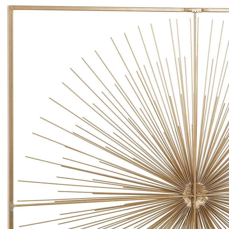 CosmoLiving by Cosmopolitan Gold Iron Modern Wall Décor