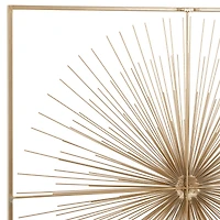 CosmoLiving by Cosmopolitan Gold Iron Modern Wall Décor