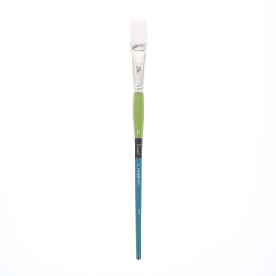 Princeton™ Snap!™ Series 9800 White Taklon Long Handle Flat Brush