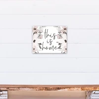 This Is Home Florals 11" x 14" Canvas Wall Art