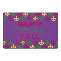 Happy Mardi Gras Floor Mat