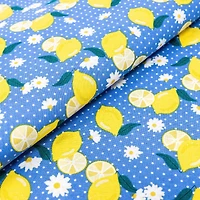 SINGER Lemons & Dots Cotton Fabric