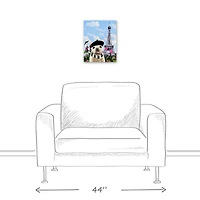 Frenchie in France 1 Canvas Wall Art