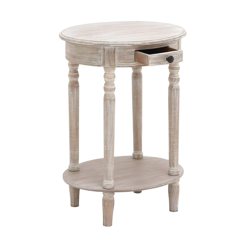 Light Brown Wood Farmhouse Accent Table