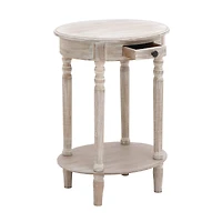 Light Brown Wood Farmhouse Accent Table