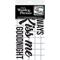 Leisure Arts® Vinyl Always Kiss Me Goodnight Black Wall Decal