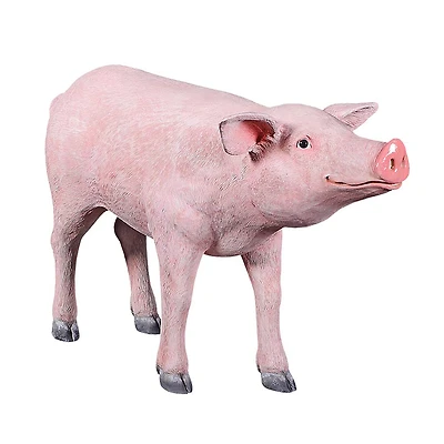 Design Toscano 38.5" Porkchop the Pig Lifesize Hog Statue