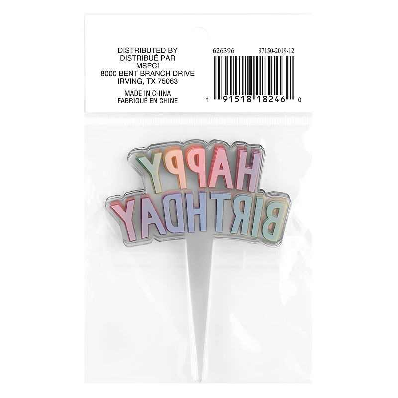 Happy Birthday Treat Toppers by Celebrate It®