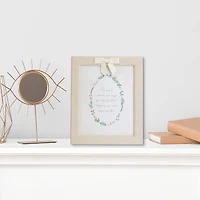 Just Jane 8" x 10" Cream Flocked Frame with Bow by Studio Décor®