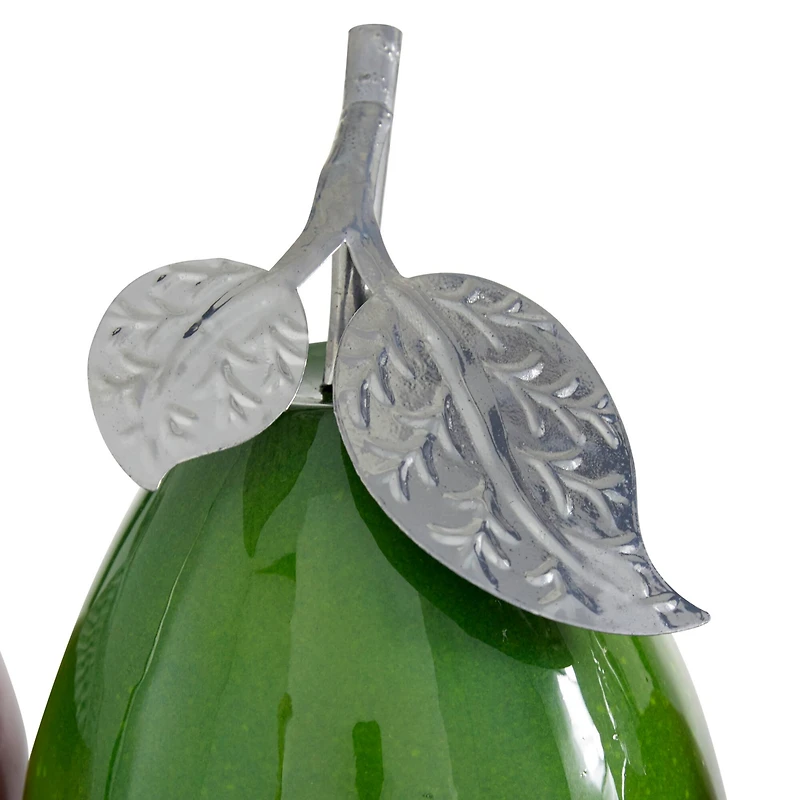 Multi Iron Traditional Decorative Fruit with Tray, 11" x 18" x 10"