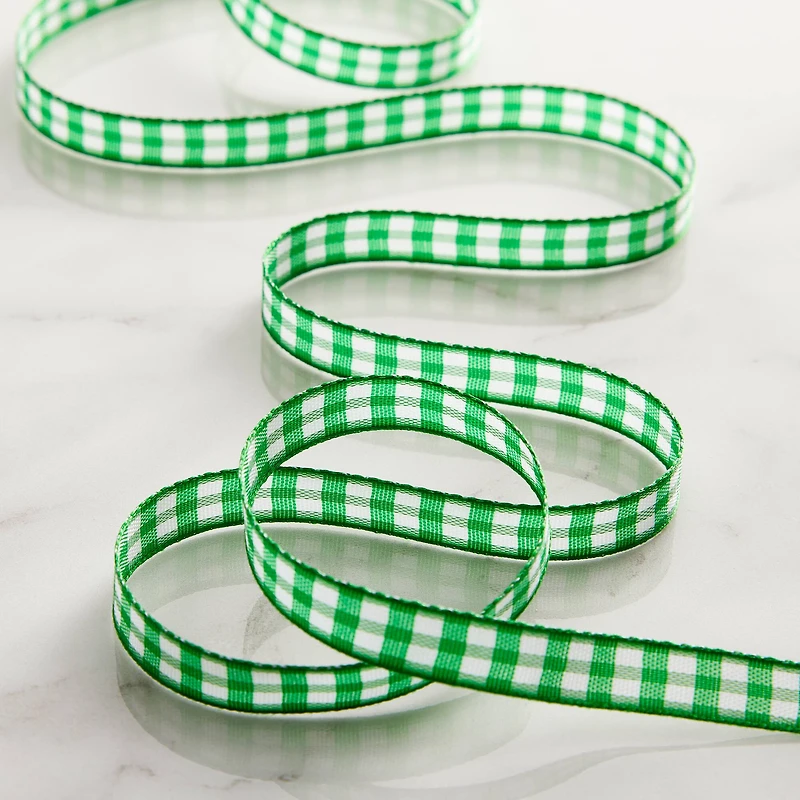 3/8'' x 7yd. Gingham Ribbon by Celebrate It