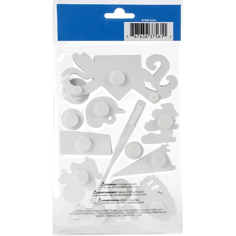 Paper House® Softball 3D Stickers