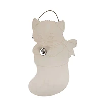17" Kitten in Stocking DIY Wood Wall Plaque by Make Market®