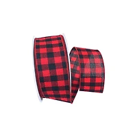 Reliant 2.5" x 10yd. Hearty Buffalo Plaid Wired Ribbon