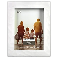Expressions™ 5" x 7" White Hammered Frame by Studio Décor®