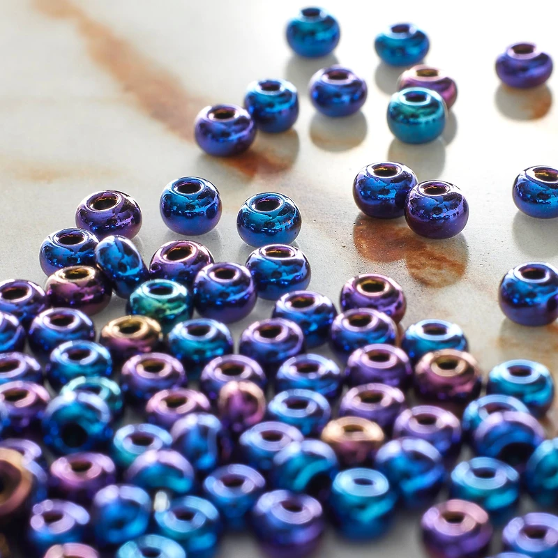 John Bead Metallic Czech Glass Seed Beads