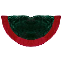 26" Green & Red Velveteen Tree Skirt