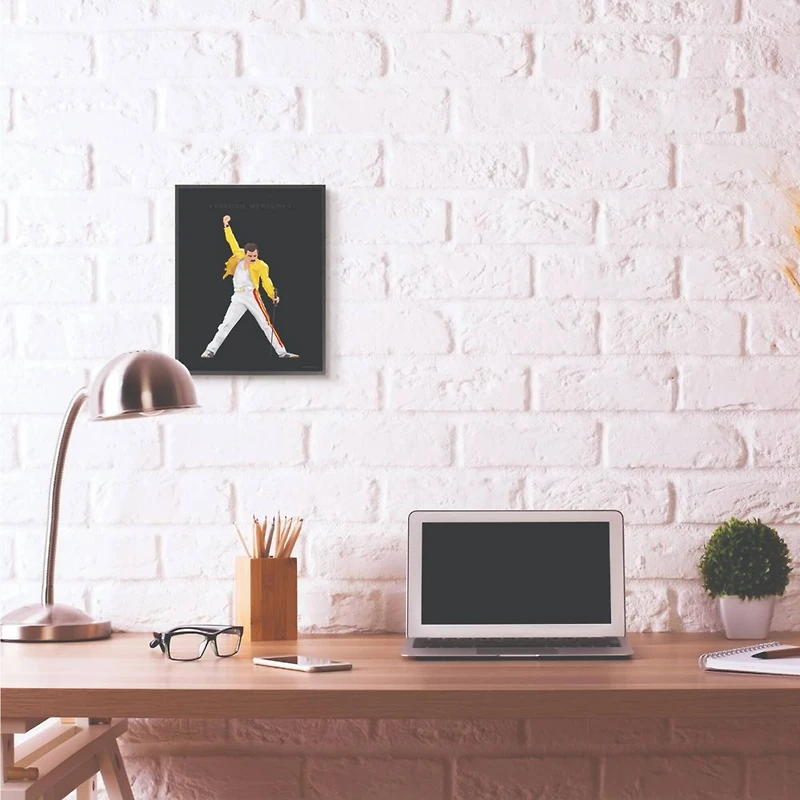 Stupell Industries Freddie Mercury Fashion Figure Wall Accent with Black Frame