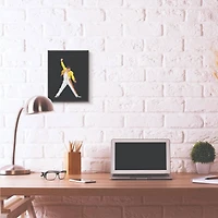 Stupell Industries Freddie Mercury Fashion Figure Wall Accent with Black Frame