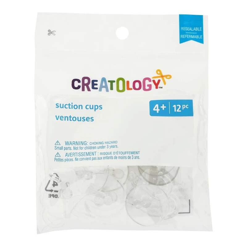 Plastic Suction Cups with Hook, 12ct. by Creatology™