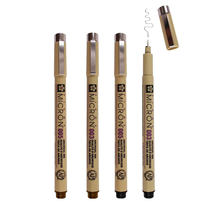 Pigma® Micron™ Sepia & Black Extra Fine Pen Set