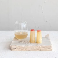 Hello Honey® 3" Marbled Orange Top Salt & Pepper Shaker Set