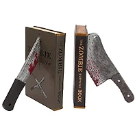 Design Toscano 11" Dead Read Bloody Zombie Sculptural Bookend Set
