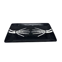 Black Skeleton Hands Serving Tray by Makery™
