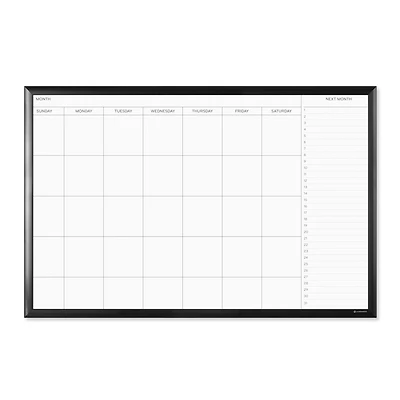 U Brands Silver Aluminum 36" x 36" Framed Melamine Dry Erase Board