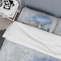 Designart 'Blue agate' Stone Bedding Set
