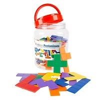 Toy Time 72 Piece Rainbow Pentominoes