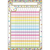 Ashley Productions Smart Poly™ Confetti Dry Erase Incentive Chart, 6ct.