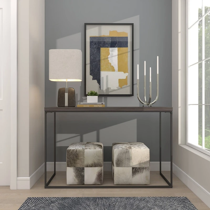 The Novogratz 15" Silver Stainless Steel Abstract U-Shaped Candelabra