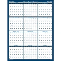 18" x 24" Laminated Reversible Academic Wall Calendar 