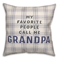 Favorite People Grandpa Throw Pillow