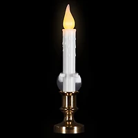 8.5" White LED Flickering Candle Lamps, 3ct.