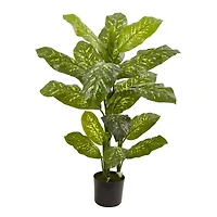 4ft. Potted Dumb Cane Real Touch Plant
