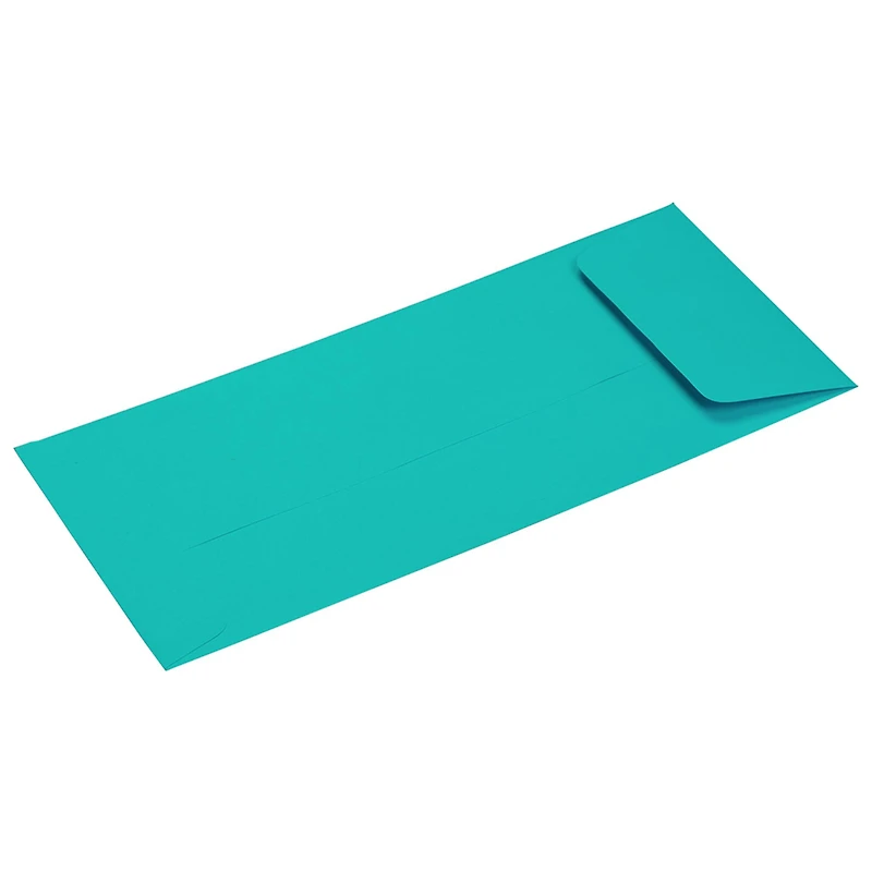 JAM Paper #10 Sea Blue Recycled Policy Business Envelopes, 25ct.