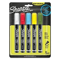 Sharpie® Standard Medium Point Wet Erase Chalk Markers, 5ct.