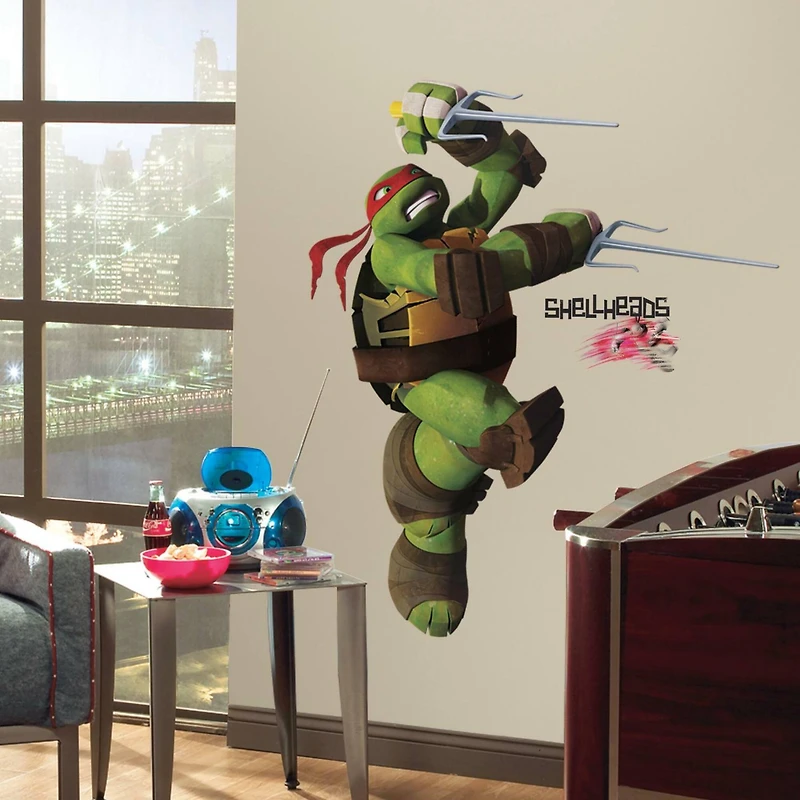RoomMates Teenage Mutant Ninja Turtles Raphael Peel & Stick Giant Wall Decals