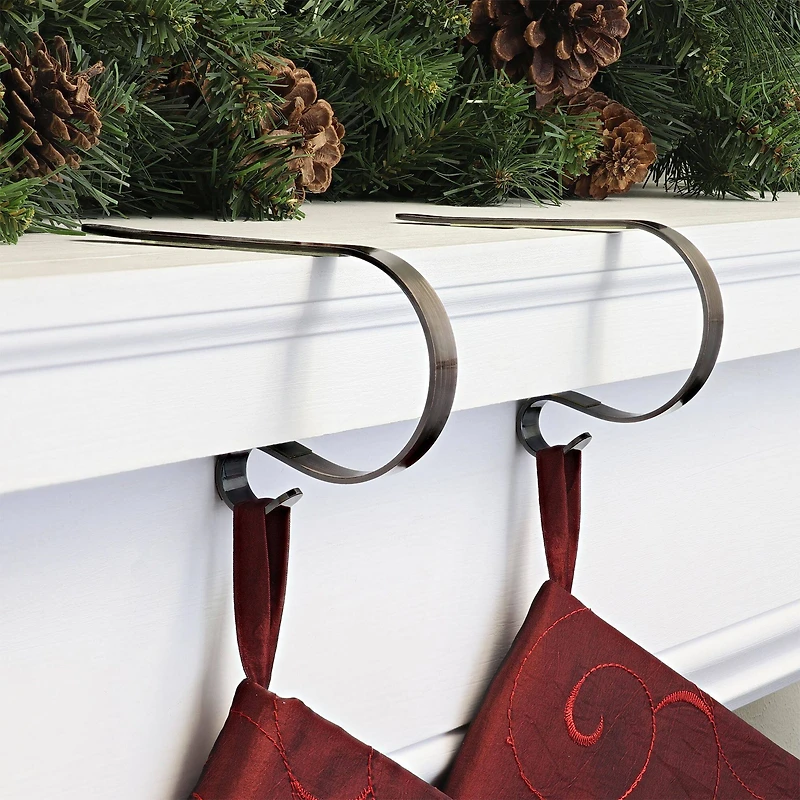 Original MantleClip® Oil-Rubbed Bronze Stocking Holders