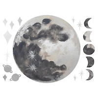 RoomMates Mr. Kate Moon Peel & Stick Wall Decals with Metallic Silver Ink