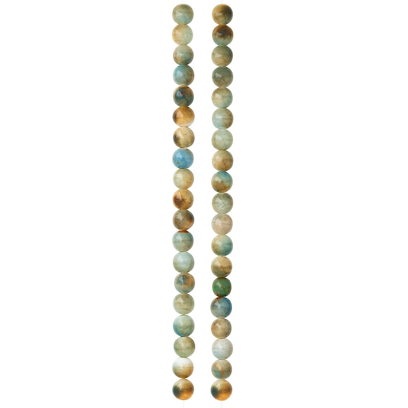 9 Pack: Earth Ceramic Round Beads, 8mm by Bead Landing™